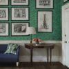 Tapeter QUEEN SQUARE WALLPAPERS – Bachelors Button Olive/Turq 216959 216959 Interiör