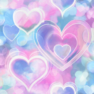 Tapeter Neon Hearts Pink/Blue13785 13785 Mönster