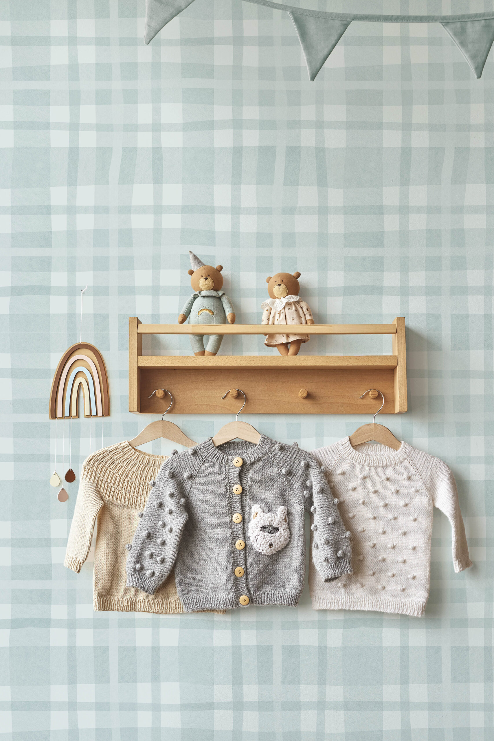 Tapeter Ivy Plaid Sky Blue14001 14001 Interiör Tapeter Ivy Plaid Sky Blue14001 14001 Interiör