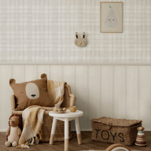 Tapeter Ivy Plaid Warm Grey14002 14002 Interiör