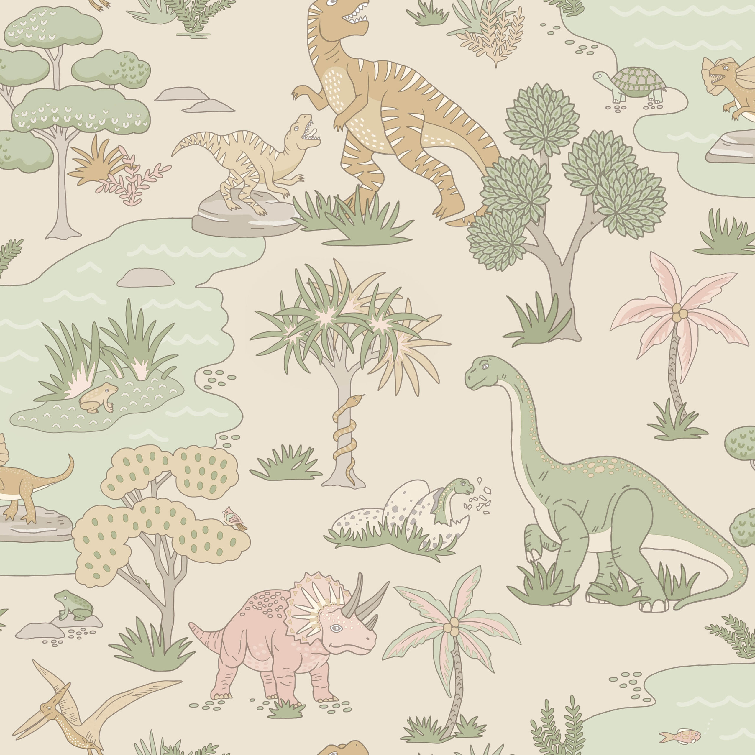 Tapeter Dino Zoo Pink/Sage14013 14013 Interiör alternativ Tapeter Dino Zoo Pink/Sage14013 14013 Interiör alternativ