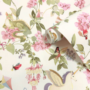 Tapeter Away with the Fairies Cream/Pink14020 14020 Mönster