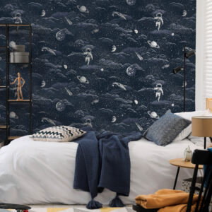 Tapeter Lost in Space Midnight Blue/Silver14051 14051 Interiör