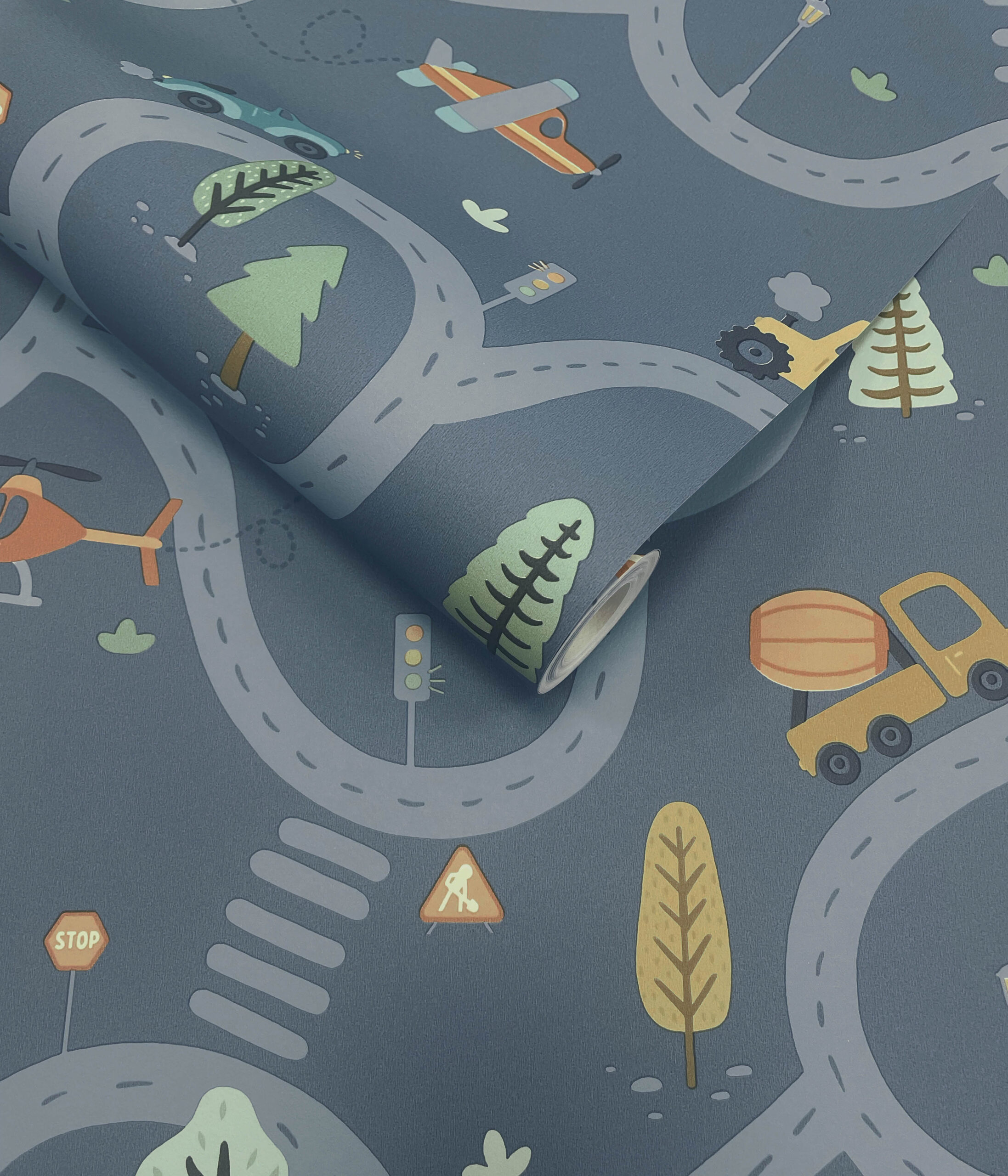 Tapeter Roundabout Road Denim Blue14083 14083 Mönster Tapeter Roundabout Road Denim Blue14083 14083 Mönster