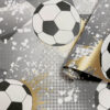 Tapeter Football Frenzy Black/Gold14090 14090 Mönster