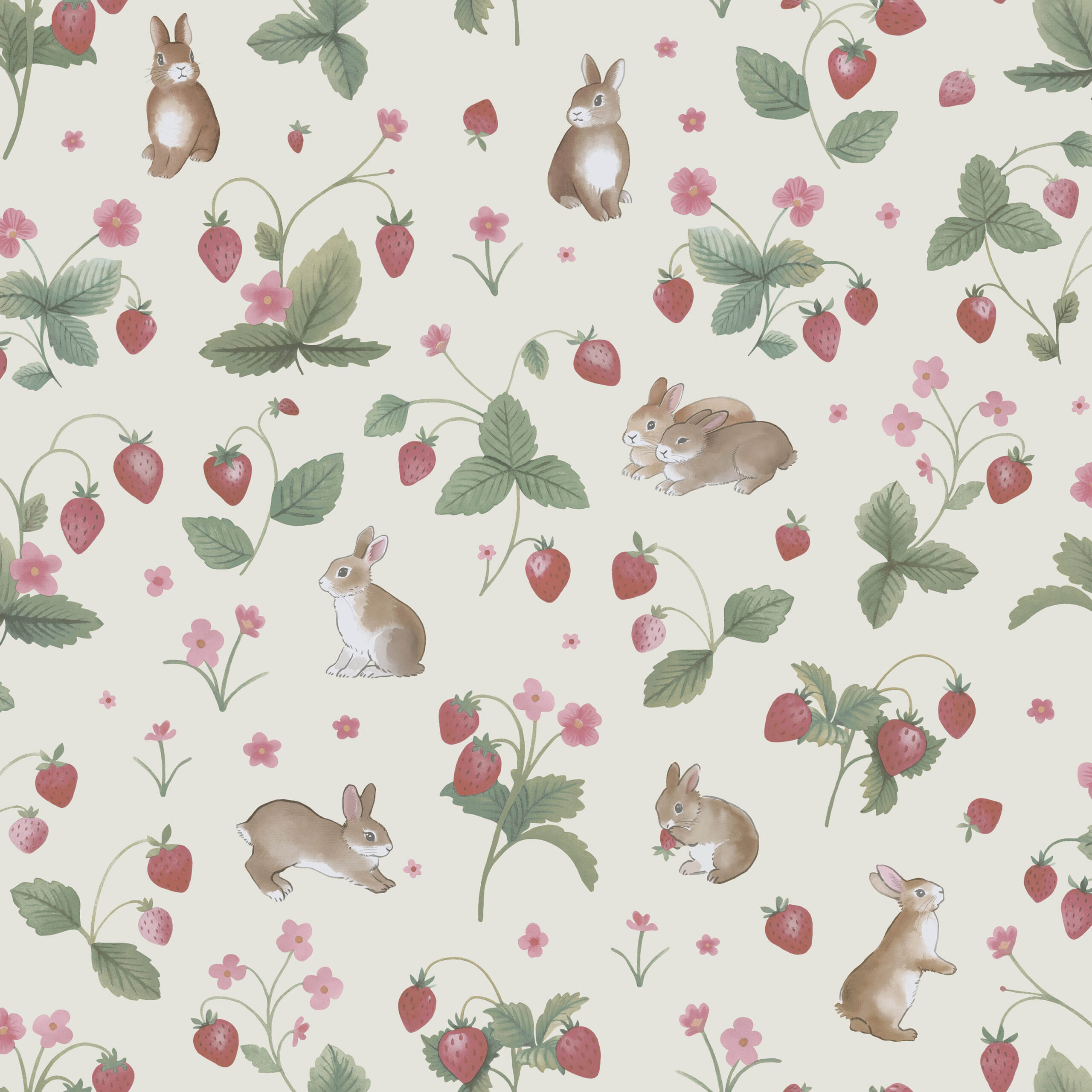 Tapeter Bunnies & Berries Cream/Multi14140 14140 Interiör alternativ Tapeter Bunnies & Berries Cream/Multi14140 14140 Interiör alternativ