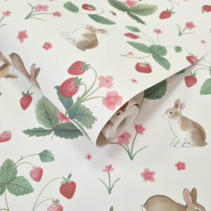 Tapeter Bunnies & Berries Cream/Multi14140 14140 Mönster