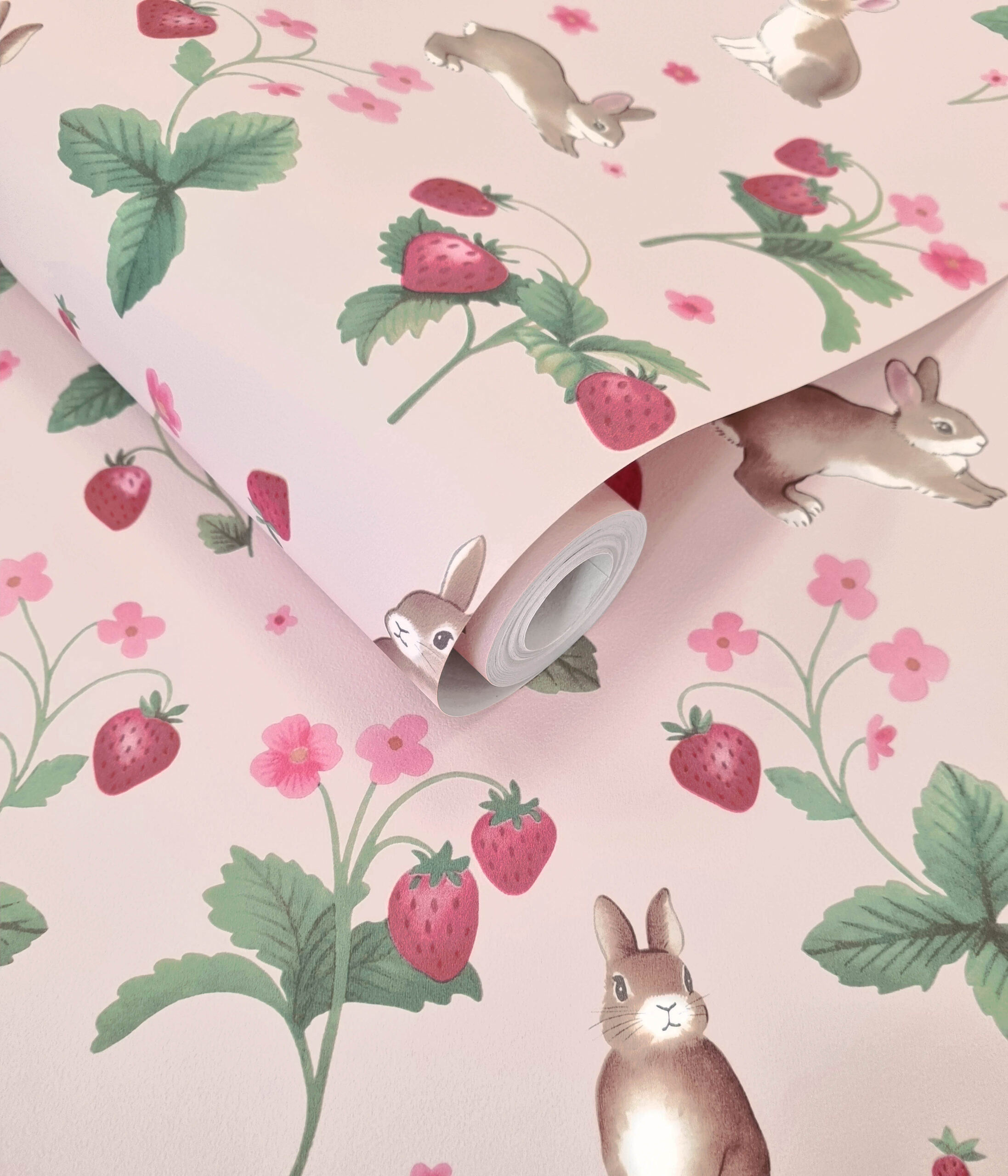 Tapeter Bunnies & Berries Pink14141 14141 Mönster Tapeter Bunnies & Berries Pink14141 14141 Mönster